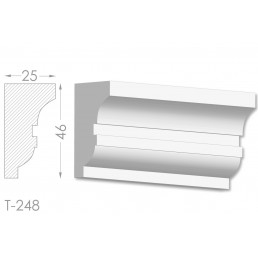 Тяга, молдинг з гіпсу т-248