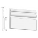 Тяга, молдинг з гіпсу т-251