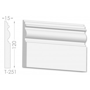 Тяга, молдинг з гіпсу т-251