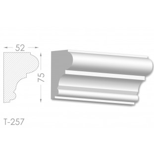 Тяга, молдинг з гіпсу т-257