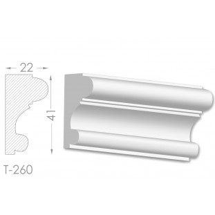 Тяга, молдинг из гипса т-260