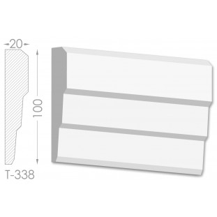 Тяга, молдинг з гіпсу т-338