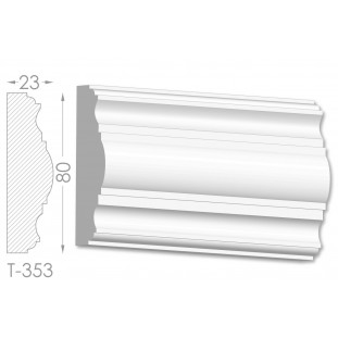 Тяга, молдинг з гіпсу т-353
