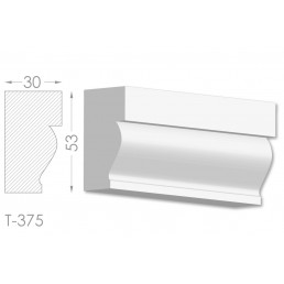 Тяга, молдинг из гипса т-375