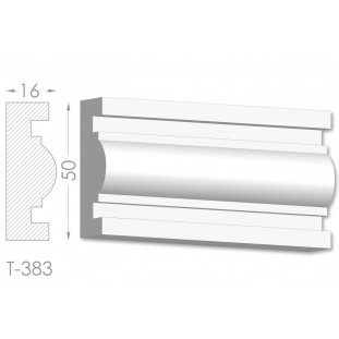 Тяга, молдинг з гіпсу т-383