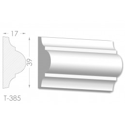 Тяга, молдинг з гіпсу т-385