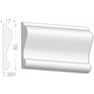 Тяга, молдинг з гіпсу т-389