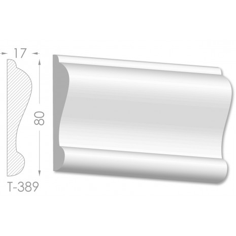 Тяга, молдинг з гіпсу т-389