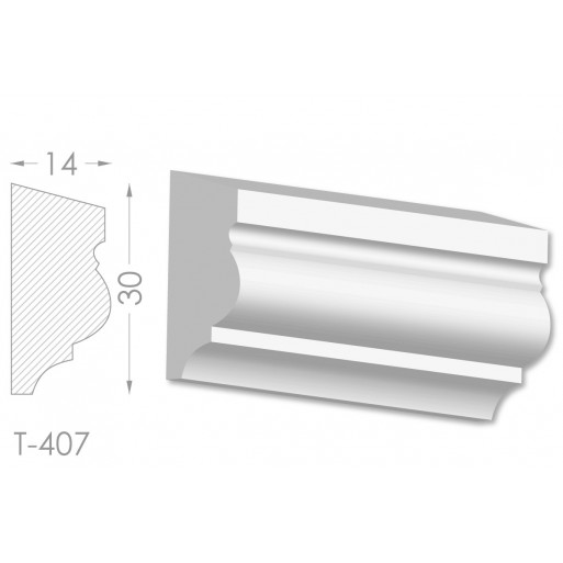 Тяга, молдинг из гипса т-407