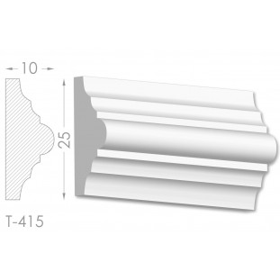 Тяга, молдинг з гіпсу т-415