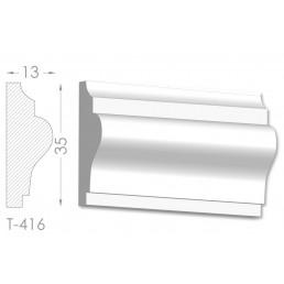 Тяга, молдинг з гіпсу т-416
