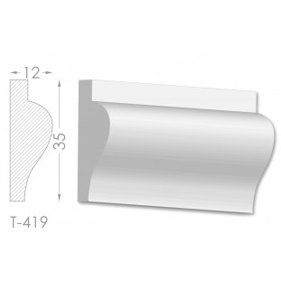 Тяга, молдинг из гипса т-419 Тяга, молдинг из гипса т-419