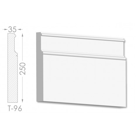 Тяга, молдинг з гіпсу т-96