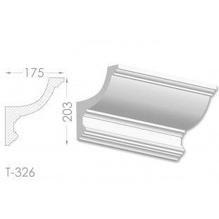 Тяга, молдинг из гипса т-326