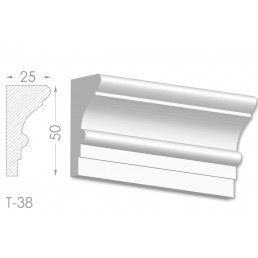 Тяга, молдинг з гіпсу т-38