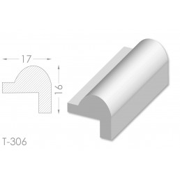 Тяга, молдинг з гіпсу т-306