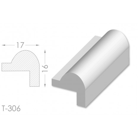 Тяга, молдинг з гіпсу т-306