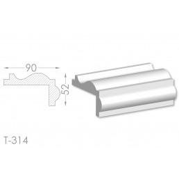 Тяга, молдинг из гипса т-314