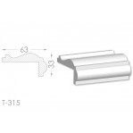 Тяга, молдинг з гіпсу т-315
