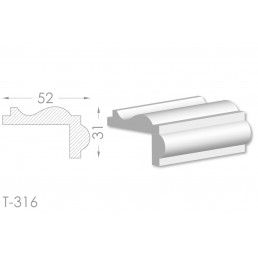 Тяга, молдинг из гипса т-316 Тяга, молдинг из гипса т-316