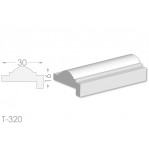 Тяга, молдинг з гіпсу т-320
