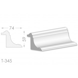 Тяга, молдинг з гіпсу т-345
