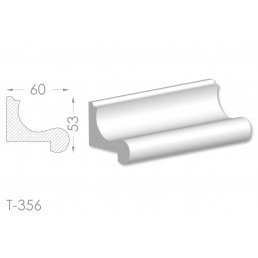 Тяга, молдинг з гіпсу т-356