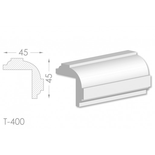 Тяга, молдинг из гипса т-400