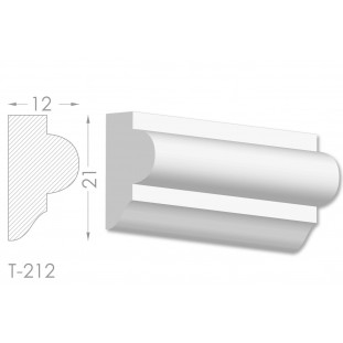 Тяга, молдинг з гіпсу т-212