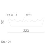 Пілястра з гіпсу ка-121