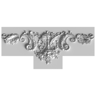 Ліпнина середник з гіпсу с-1006 (1120х507 мм)