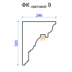 Фк світловий-9 h320х245мм