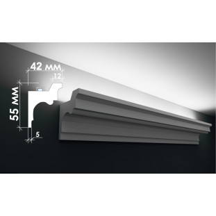 Гіпсовий карниз для прихованого освітлення Тс-12