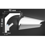 Гіпсовий карниз для прихованого освітлення Тс-1