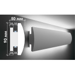 Гіпсовий карниз для прихованого освітлення Тс-14