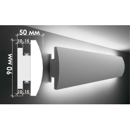 Гіпсовий карниз для прихованого освітлення Тс-14