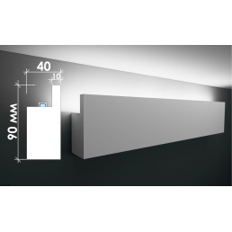Гіпсовий карниз для прихованого освітлення Тс-16