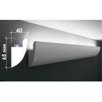 Гіпсовий карниз для прихованого освітлення Тс-17