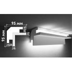 Гіпсовий карниз для прихованого освітлення Тс-2