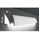 Гіпсовий карниз для прихованого освітлення Тс-21