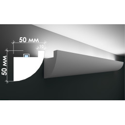 Гіпсовий карниз для прихованого освітлення Тс-25
