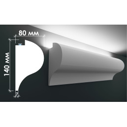 Гіпсовий карниз для прихованого освітлення Тс-26