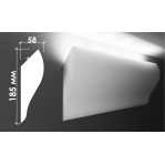 Гіпсовий карниз для прихованого освітлення Тс-27