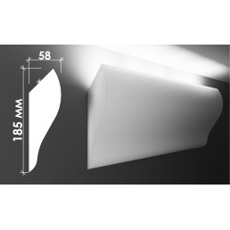 Гіпсовий карниз для прихованого освітлення Тс-27