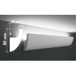 Гіпсовий карниз для прихованого освітлення Тс-29