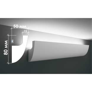 Гіпсовий карниз для прихованого освітлення Тс-29