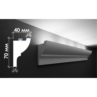 Гипсовый карниз для скрытого освещения Тс-3