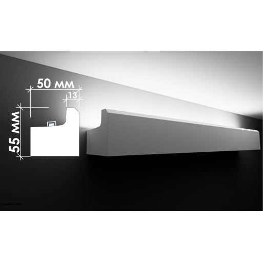 Гіпсовий карниз для прихованого освітлення Тс-31