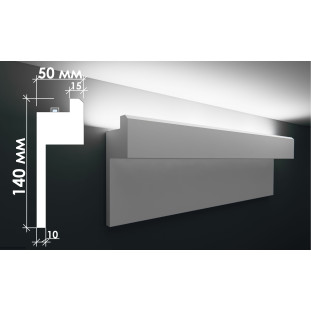 Гипсовый карниз для скрытого освещения Тс-33