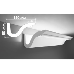 Гіпсовий карниз для прихованого освітлення Тс-38 (Т-336)